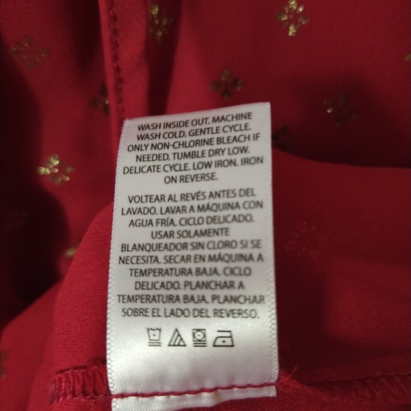 Time and True blouse, size M, Red - Picture 4 of 4